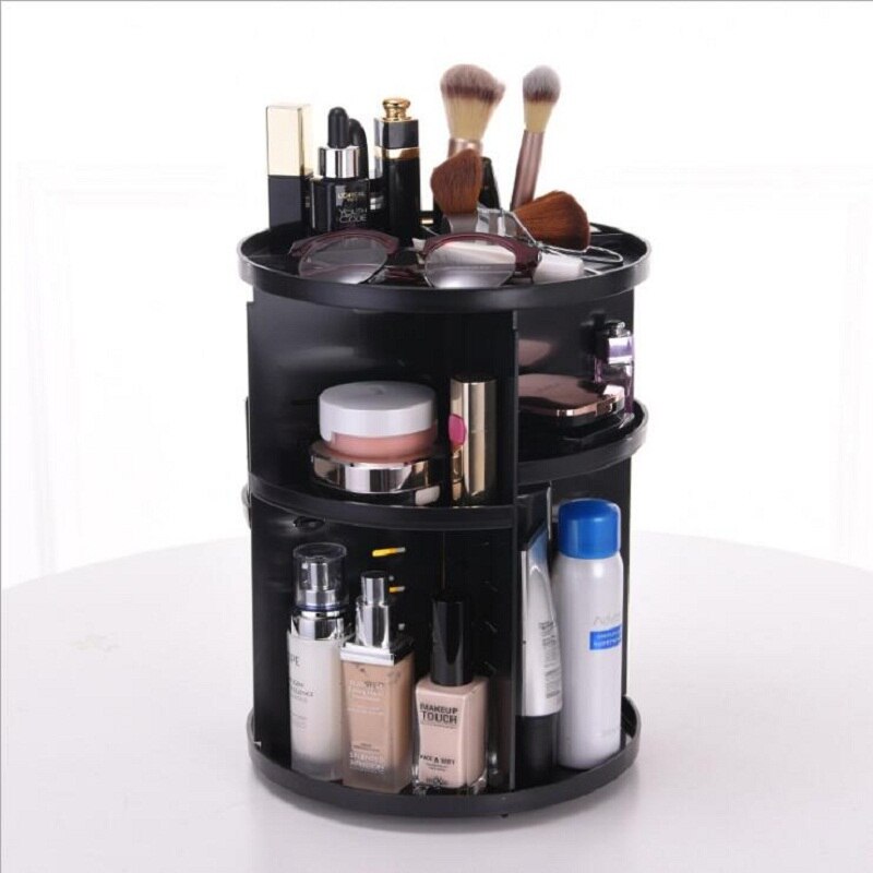 360-degree Rotating Makeup Organizer