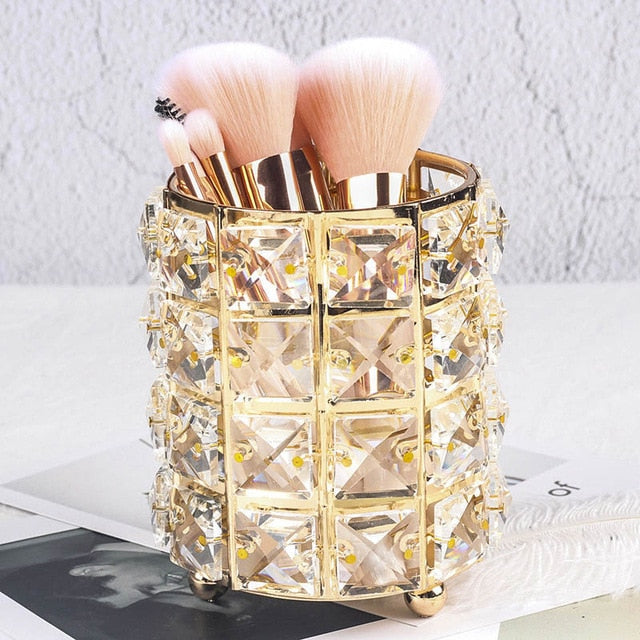 Crystal Makeup Brush Organizer