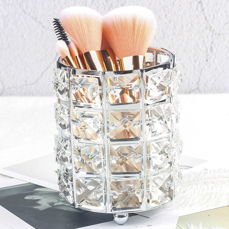Crystal Makeup Brush Organizer