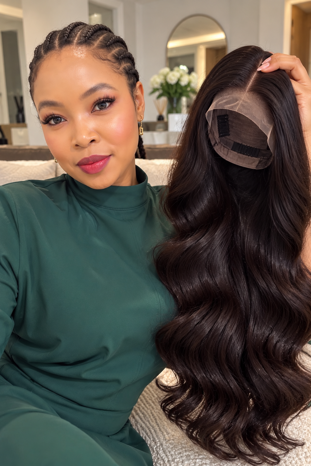 Premium Double Drawn Body Wave Virgin Hair Wig 24'