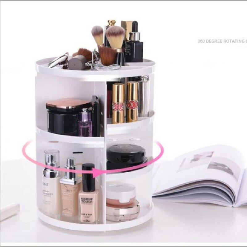 360-degree Rotating Makeup Organizer