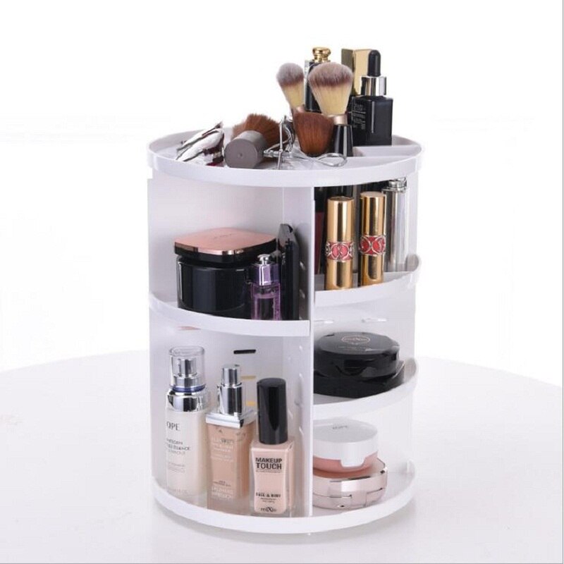 360-degree Rotating Makeup Organizer