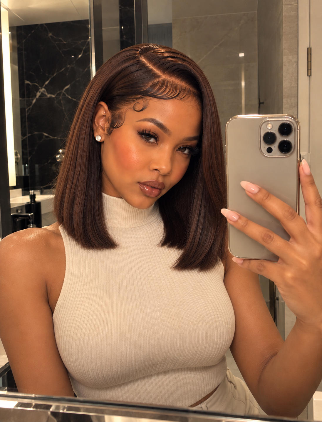 Chocolate Straight Virgin Hair Bob