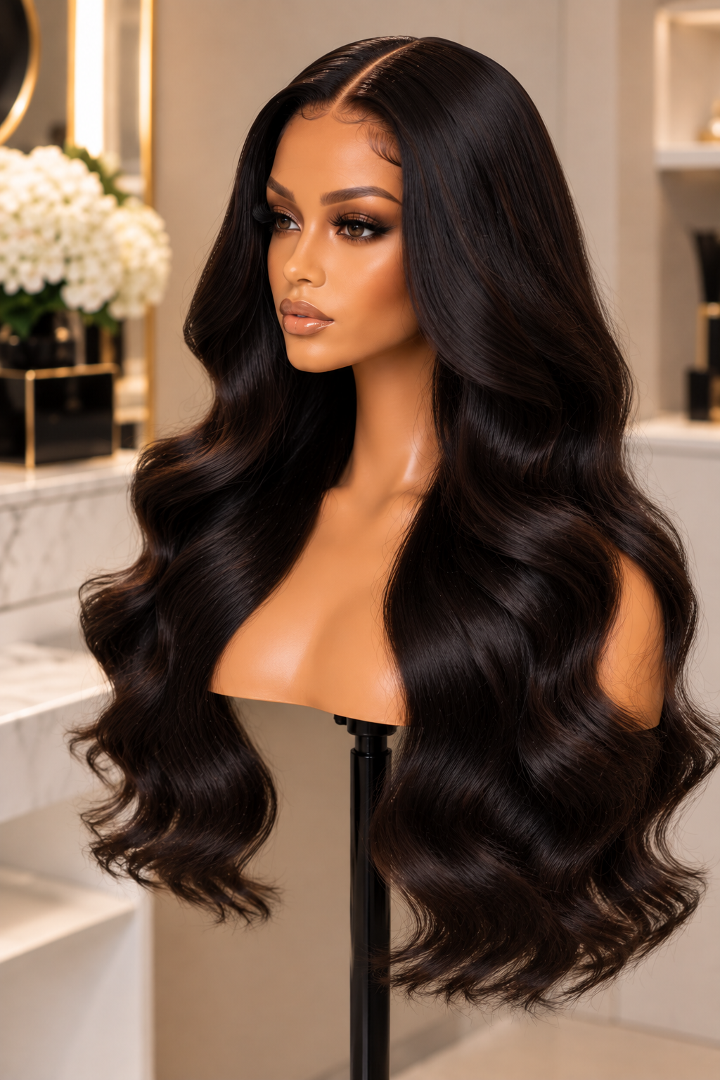 Premium Double Drawn Body Wave Virgin Hair Wig 24'