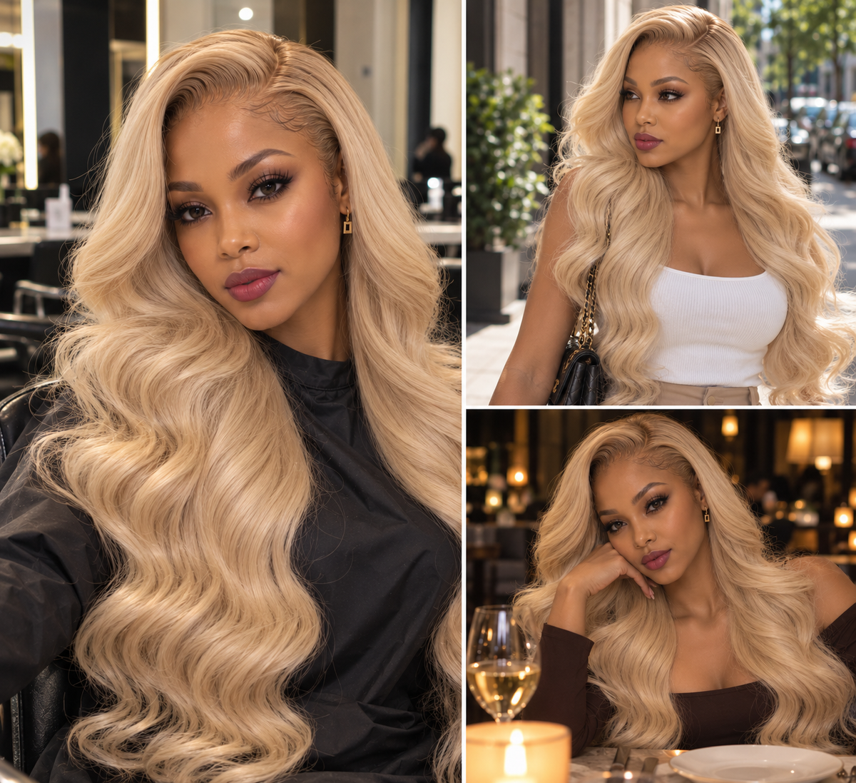 Body Wave Virgin Hair Wig — #613 Blonde