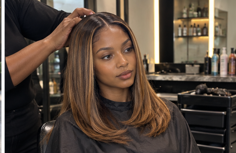 Body Wave Virgin Hair Wig — Balayage Highlights