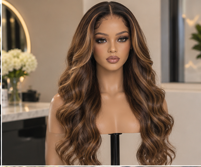 Caramel Balayage Human Hair Wig