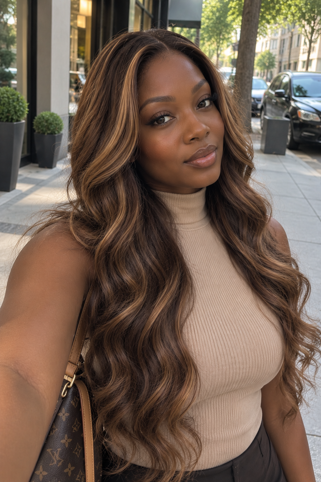 Caramel Balayage Human Hair Wig